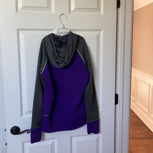 Purple green and gray  Nike hoodie! - Picture 2 of 4